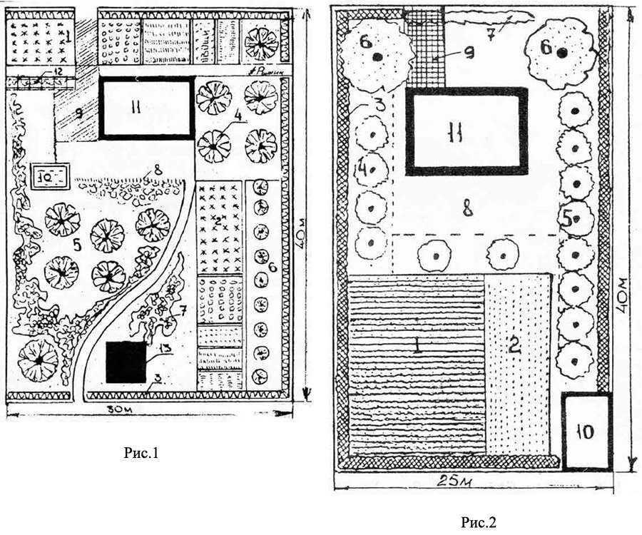 План схема сада