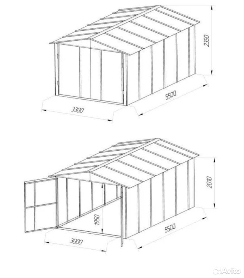 Чертежи металлического гаража 6 х 4