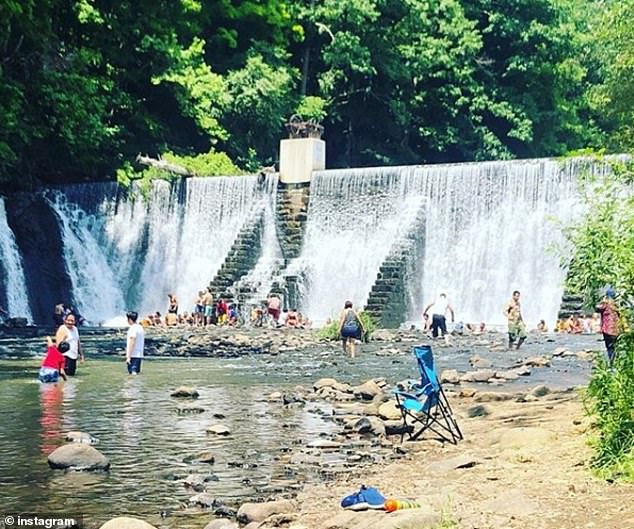 Lake Solitude in High Bridge, New Jersey (above) was shut down by local officials last week following complaints about recent weekend crowds