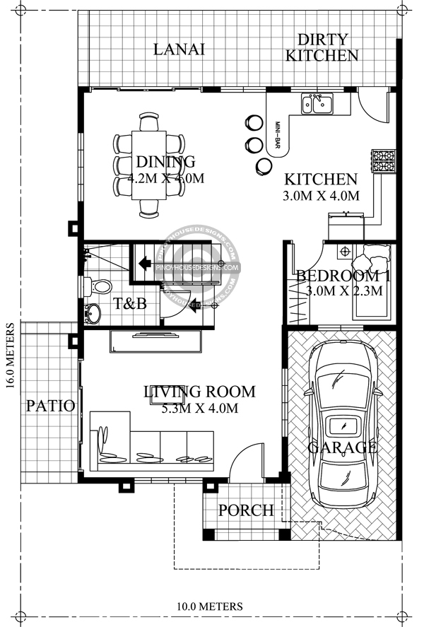 Two-Storey-House-with-Firewall-Ground-Floor-Plan