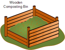 Wooden Composting Bin